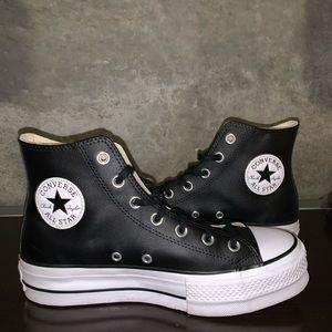 High top leather converse